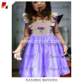 smocked dress flutter sleeve purple toddler dress